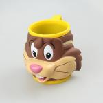 Custom 3D Animal Shaped Soft PVC Mug, Cartoon design cup, Promotion Cup, Fashion