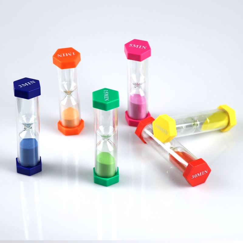Blown Plastic Hourglass 30 Seconds 2 Minute Sand Timer