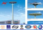 Q345 Steel HDG 40M 60 Lamps High Mast Tower Steel Square Light Poles 15 Years