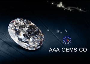 Wholesale ODM / OEM White Oval Moissanite 3 Carat Forever Brilliant Oissanite from china suppliers