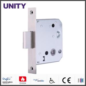 Wholesale Bathroom Door Locks PVD Black Finish With 38mm Bolt Through Compatibility from china suppliers