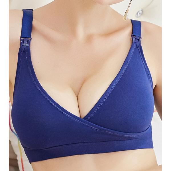 cotton breathable fork buckle no steel ring bra feeding breast crossover sexy nursing bras for women