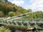 Temporary Modular Bridge Construction Green Painting / HDG Surface High