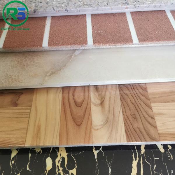 Exterior PVDF Coating Marble Grain Aluminum 3D Wall Panels For Airports