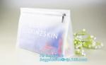 slider Zip lockk PVC cosmetic bag promotional custom printed plastic bag, eva