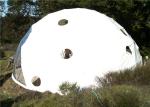 PVC Fabric Geodesic Dome Tents Strong Steel Structure 25M Diameter