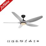 ABS DC Motor Low Noise Silent Ceiling Fan With LED Light For Kitchen Restaurant