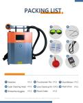 Handheld Laser Cleaner Sheet Metal Case 50W 100W 200W Backpack Easy to Operate