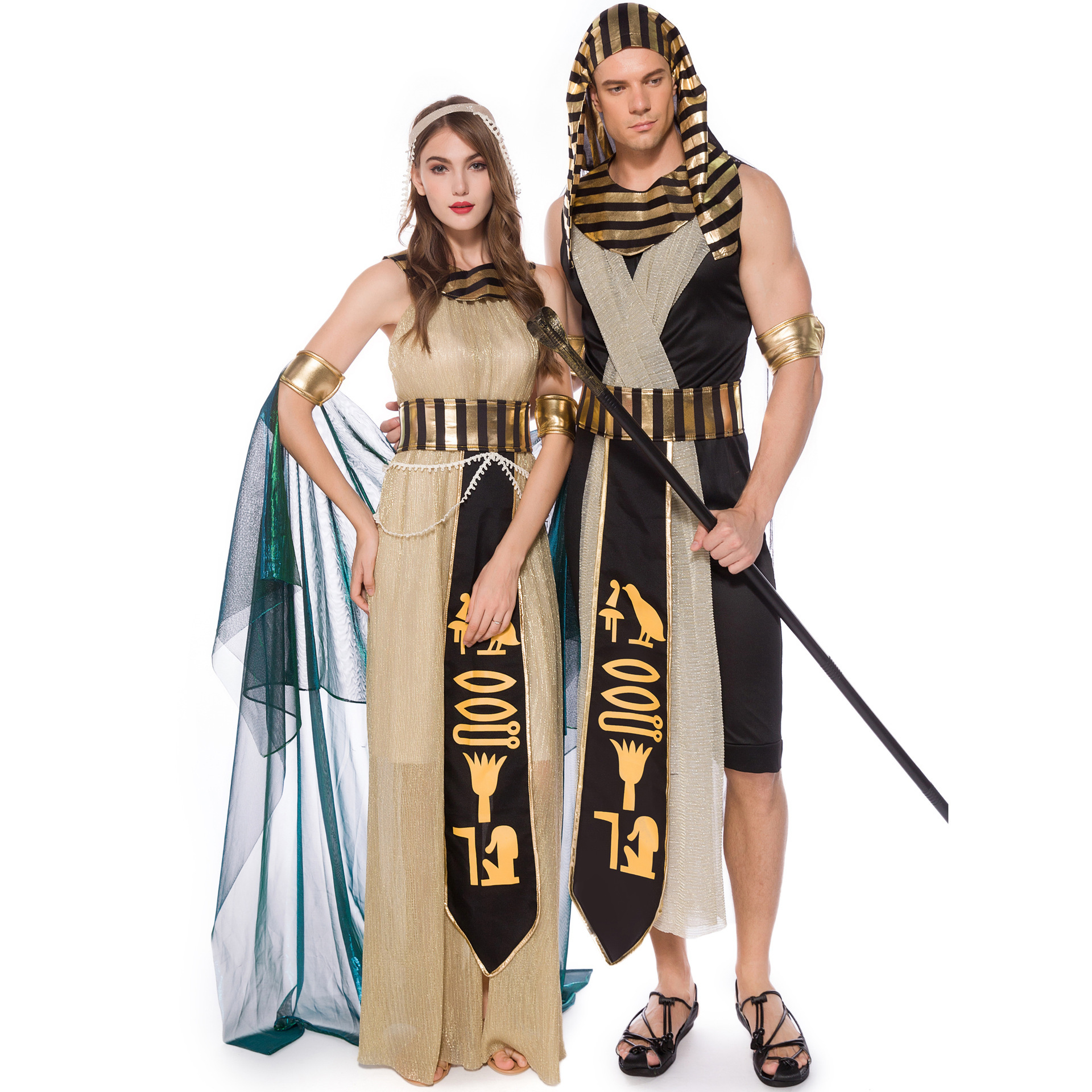 Unleash Your Inner Pharaoh with this Halloween Themed Party Stage Performance Costume