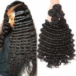 Deep Curly 100% Cambodian Virgin Human Hair Extensions For Black Ladies