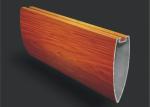 Commercial Linear Metal Ceiling Suspended Aluminum Wooden Bullet Shaped