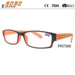 New style fashion competitive price Color plastic reading glasses,spring hinge