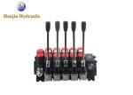 Sectional Valves 100 Lpm 5 Spool Hydraulic Valve Max Pressure 350 Bar For