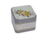Fossil Metal Watch Boxes Square Fossil Tins Vintage Tin Boxes for Gift Packaging