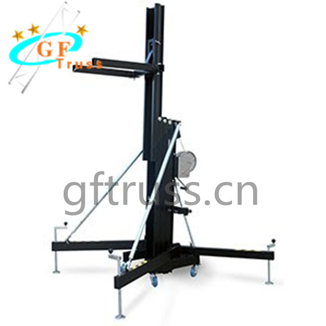 6M Black Alu 6061-T6 Crank Truss Speaker Stand For Prerformance