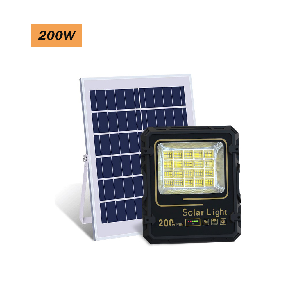 Outdoor Waterproof IP66 Solar Powered LED Flood Light with Lithium Battery 18000mAH
