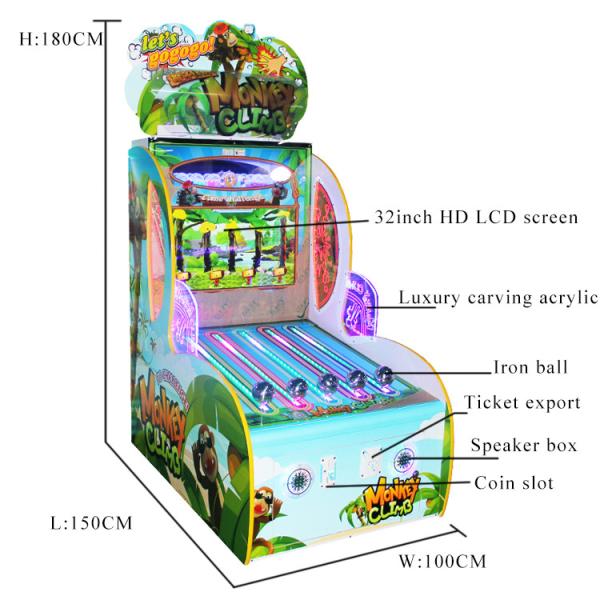 Monkey Climb Video Redemption Arcade Machines Coin Operated