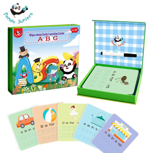 ABC Learning Cards,Preschool Educational Toys for Toddler Writing Reading