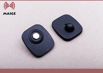 Clothing mini square anti-theft alarm system magnetic 8.2mhz rf hard security