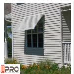 Solar Powered Awning Aluminum Windows , Double Glazed Vertical Awning Windows
