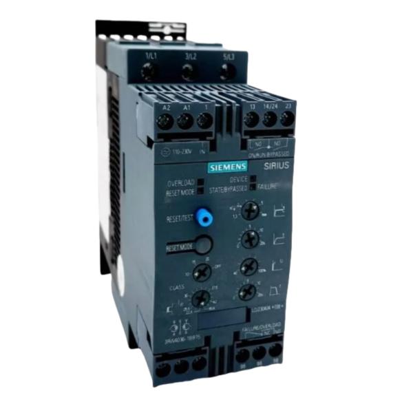 SIEMENS 3RW4036-1BB15 SIRIUS SOFT STARTER S2 45 A, 30 KW/500 V, 40 °C 400-600 V