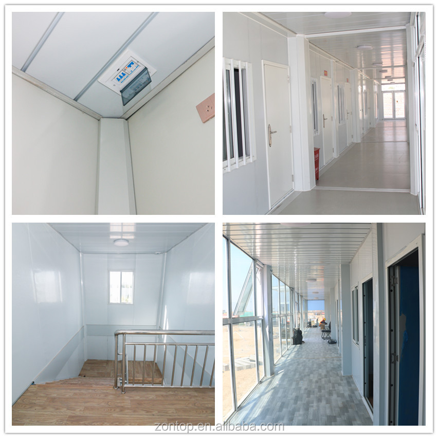 Zontop Prefab Container Low Cost 40ft/20ft Container Houses Guard House Modern Hotel Shop Office