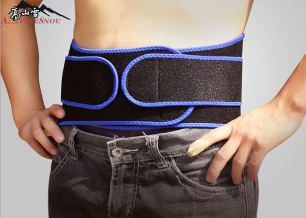 Breathable Adjustable Neoprene Lumbar Back Suport Belt , Fitness Waist Trimmer