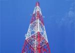 3 / 4 Legs Angle Steel Tower , Multi Circuit Silver High Tension Tower