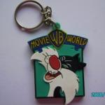High quality colorful soft pvc material keychain factory price