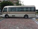 7 meter Long White and Brown color Used TOYOTA coaster bus Tyre 7.50R16 6