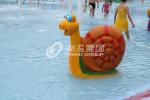 Fiberglass Water Game Spray Park Equipment With Cartoon Animal Shaped