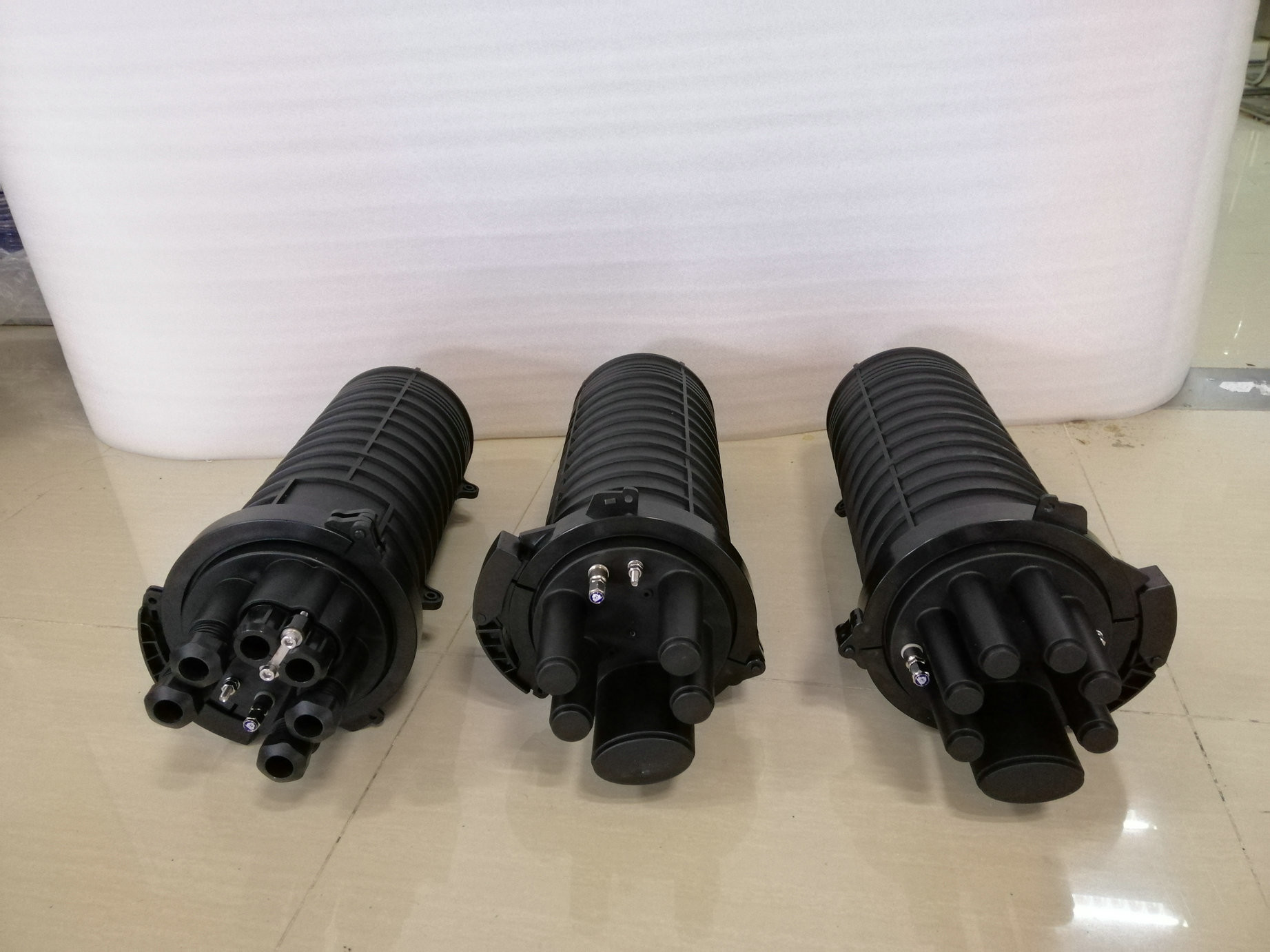 FTTB 144FO Vertical Fiber Optic Closure For OPGW Fitting
