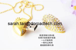 Wholesale Promotional Jewelry Heart Shape USB Flash Memory, Crystal Gift USB Flash Drives from china suppliers