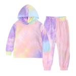 Jogging Spring Children'S Clothing Tie Dye Two Piece Jogger Set