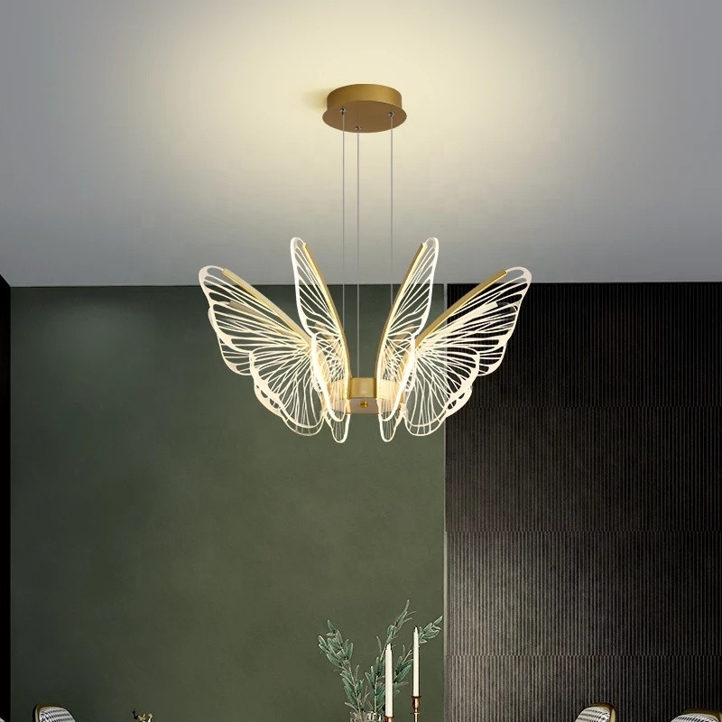 Hanging Lamp Pendant Lighting Led Butterfly seagull Pendant Lamp for Living Room Dinning Room or Restaurant
