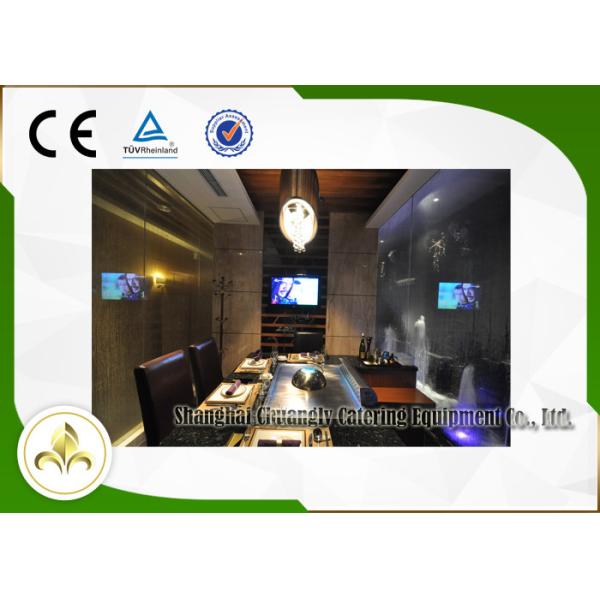 Electrostatic Precipitator Teppanyaki Cooking Plate Restaurant Hibachi Grill Table