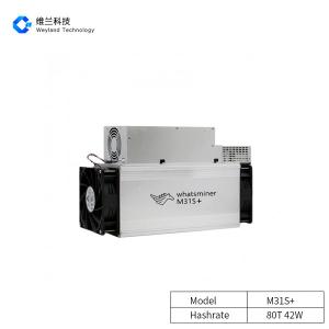 Wholesale M31S+ 80T 42W Whatsminer Bitcoin Miner BCH Mining 390x155x240MM from china suppliers
