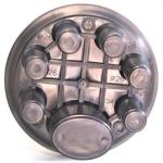 Vertical Dome Type Fiber Optic Splice Closure 7 Ports 8 Trays 288 Cores