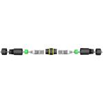 250VAC 2.4A Nylon Waterproof RJ45 Coupler IP67 IP68