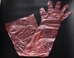 Customized Disposable Plastic Gloves , Veterinary Gloves Long LDPE Material