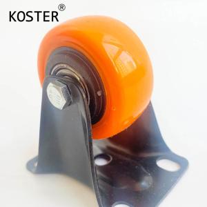 Wholesale Orange Plastic PVC/PU Furniture Caster with Ball Bearing Top Plate Size 60*43/70*50/92*64 from china suppliers