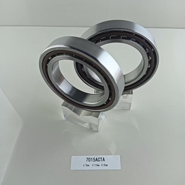 Copper Cage 75*115*20mm Angular Contact Ball Bearing 7015AC for Radial Load Direction