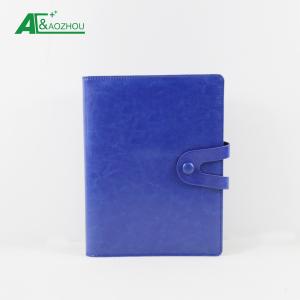 Wholesale Blue Color Ring Binder Organizer Snap Fastener Embossed Logo Firm Binding from china suppliers
