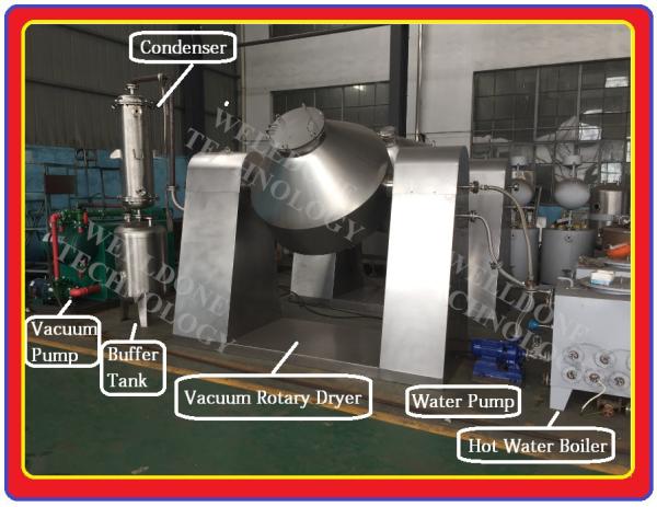 Energy Saving Good Quality Double Conical Vacuum Dryer For Heat Sensitive