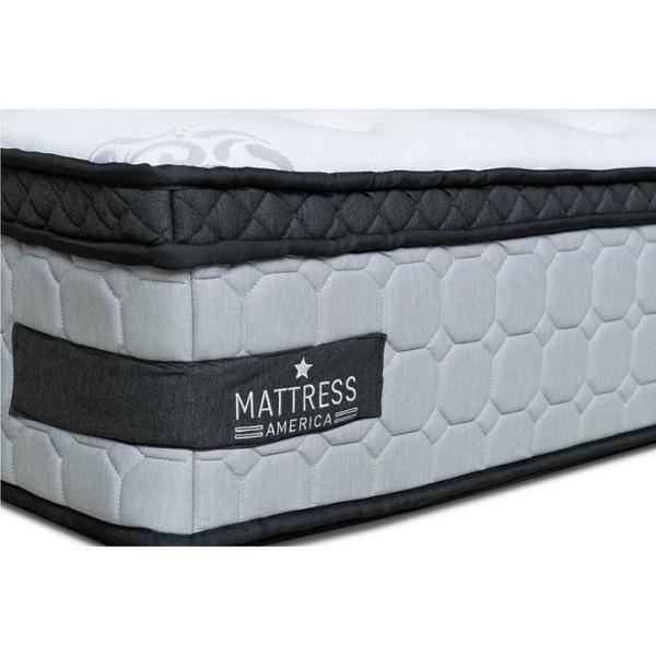 Gel Infused Orthopedic Memory Foam Mattress 13 Inch Size With 10" Pocket Coil Core
