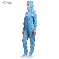 China Clean Room ESD Anti Static Garments Unisex Coverall Style Dust Free Sterilization for sale
