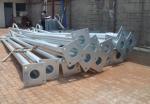13m Double Arm Street Light Poles Corrosion Resistant