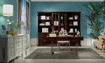 Leisure American style Study room furniture of Bookcase set with Cabinets and