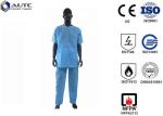 Clinical Doctor Light Blue Scrubs Fluid Resistant Lint Free With Waist Tie