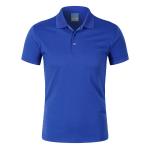Eco Friendly SGS Blue Polo T Shirt Custom Applique Logo